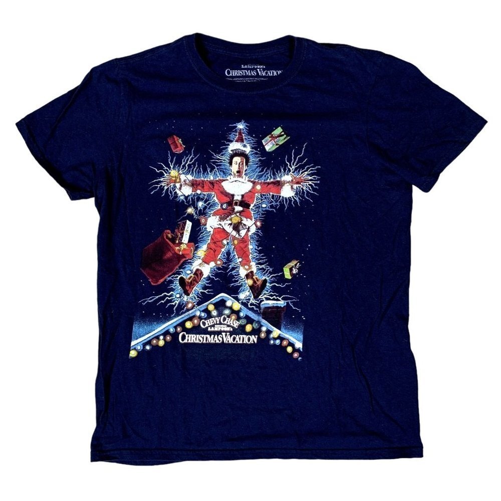National Lampoons Christmas Vacation Chevy Chase T-Shirt Size Medium
